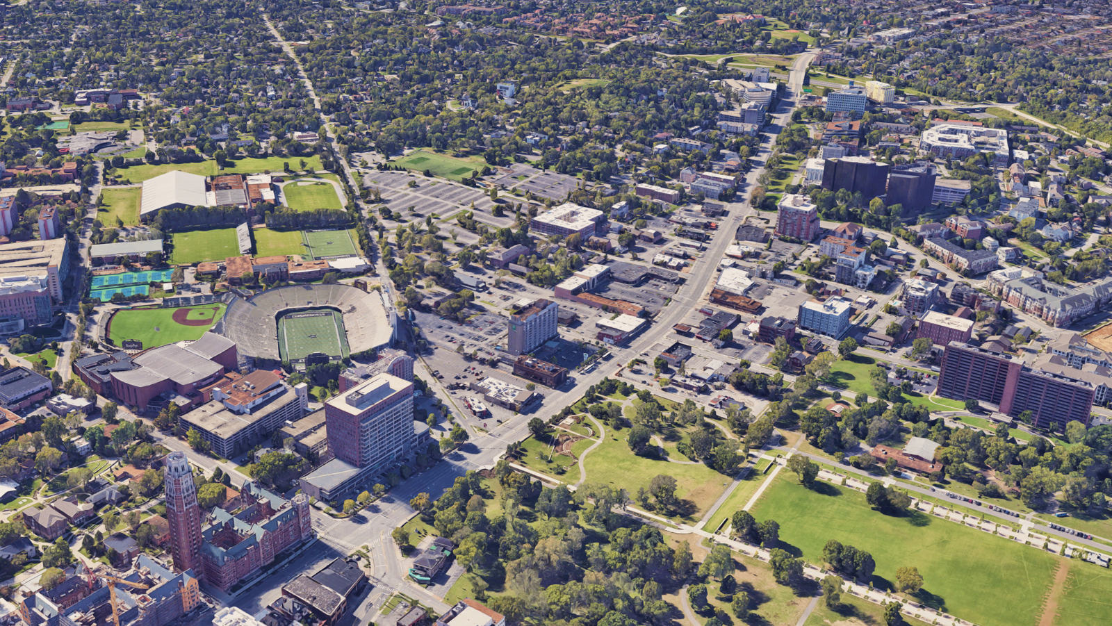 Aerial view of Anchor Park